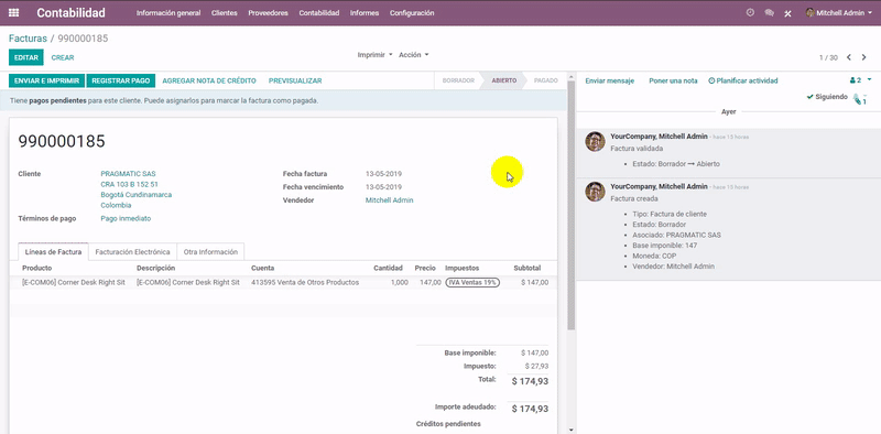 Odoo • Text and Image